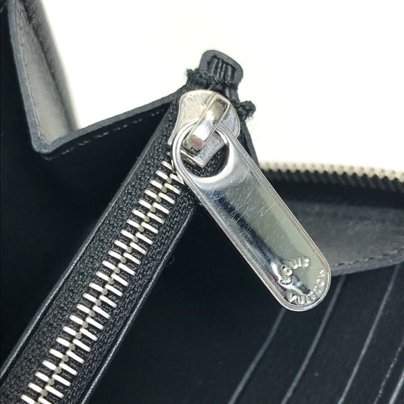Louis Vuitton Monogram Zippy Wallet Round Zipper Long Wallet Noir Black - Picture 7 of 9